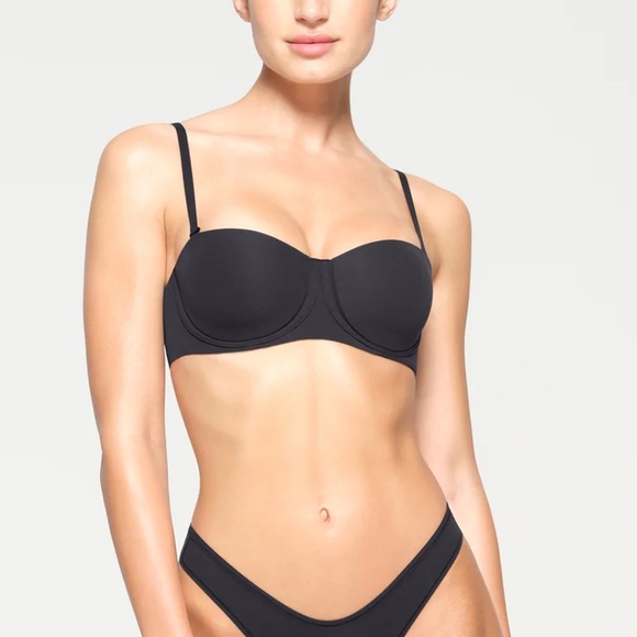 Skims NWT Fits Everybody Strapless Bra in Onyx 38DD - Picture 2 of 8